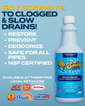 Smiley Drain Advanced Eco-Friendly Drain Opener & Maintainer Solution